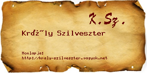 Krály Szilveszter névjegykártya